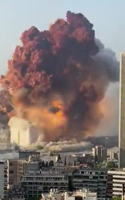 explosion in beirut explosion in beirut