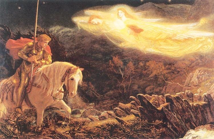 Sir Galahad - the Quest of the Holy Grail, 1870 - Arthur Hughes