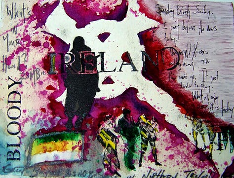Paintings by Jae Jerkins: Irish Blood, Tiananmen Square, 1989, Tomorrow