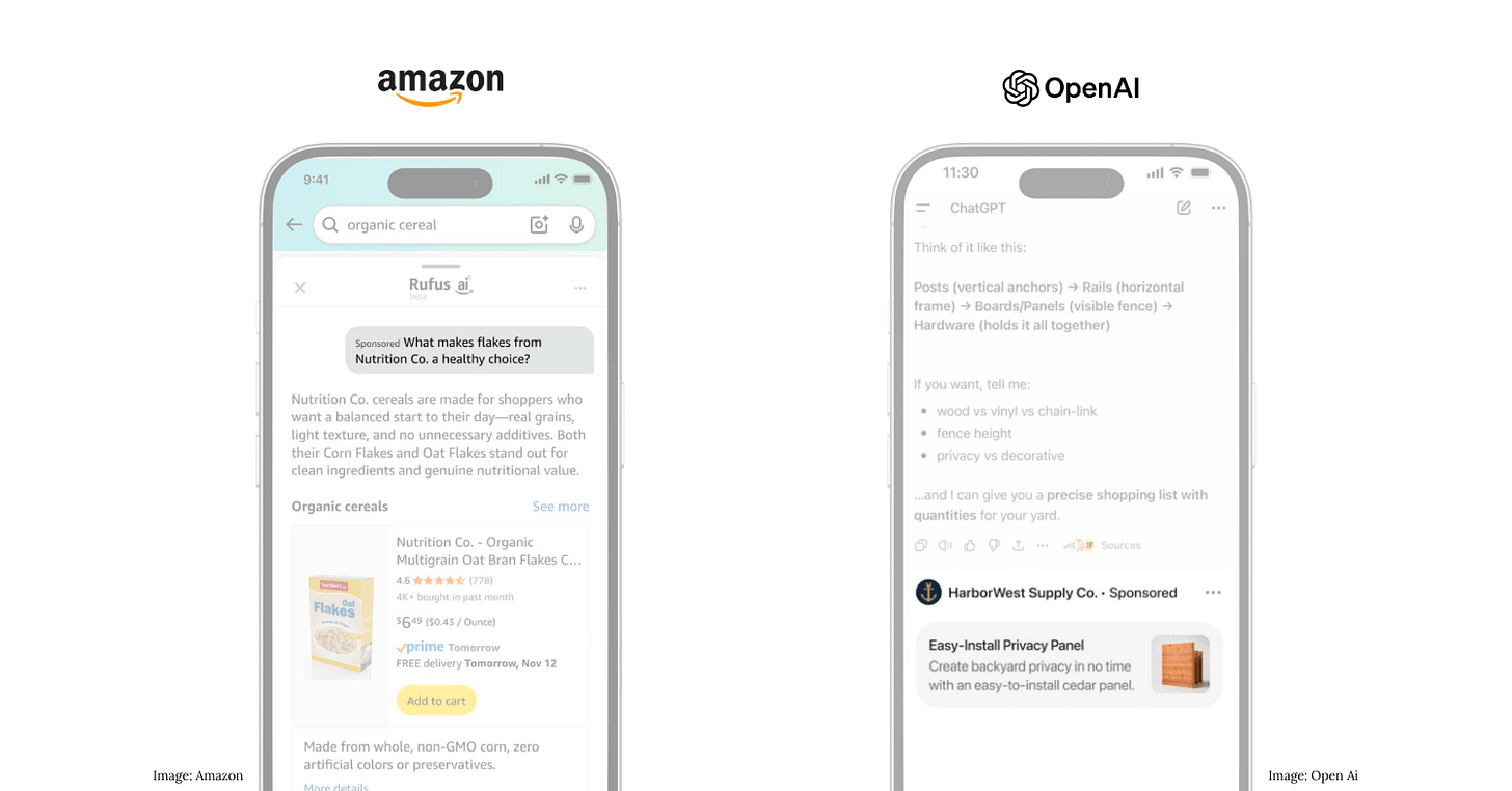 amazon vs openai agentic ads