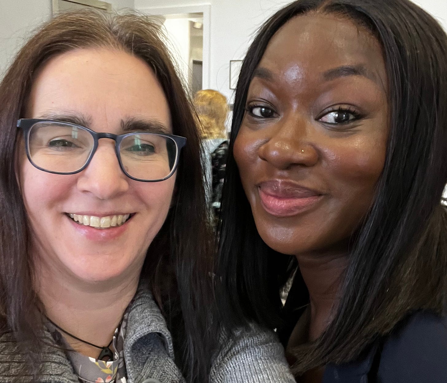 Louise and Agnes Agyepong, keynote speaker
