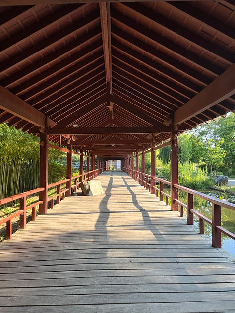 Japanese garden at Île de Versailles and morning walk along Erdre River, buttery croissant, fresh strawberries and seafood at Talensac Market