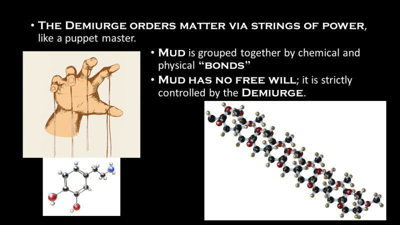 puppeteer's hand with strings dangling down