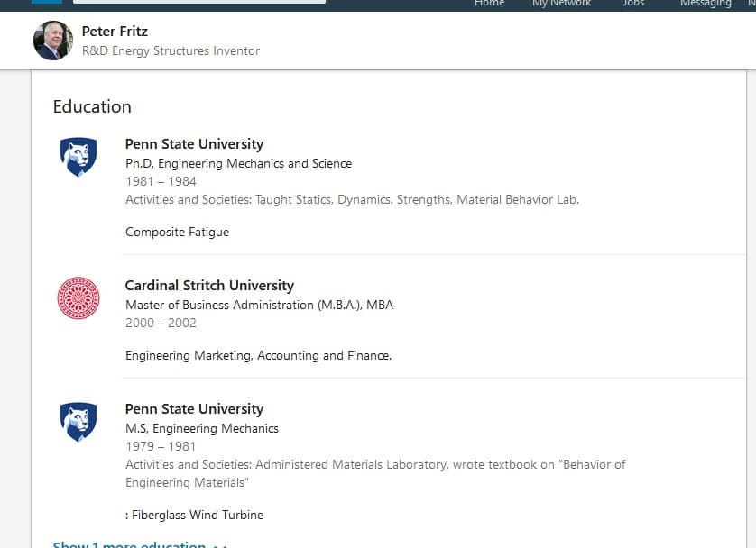Fritz's LinkedIn Profile