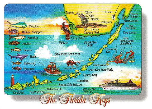 Map of the Florida Keys