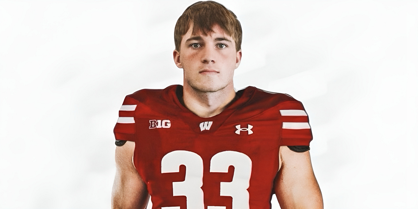 Wisconsin Badgers transfer linebacker Taylor Schaefer.