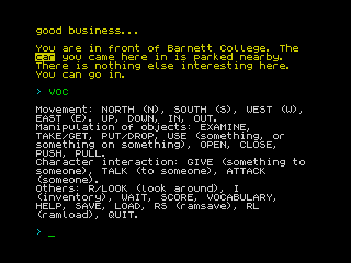 Fate of Atlantis text shot