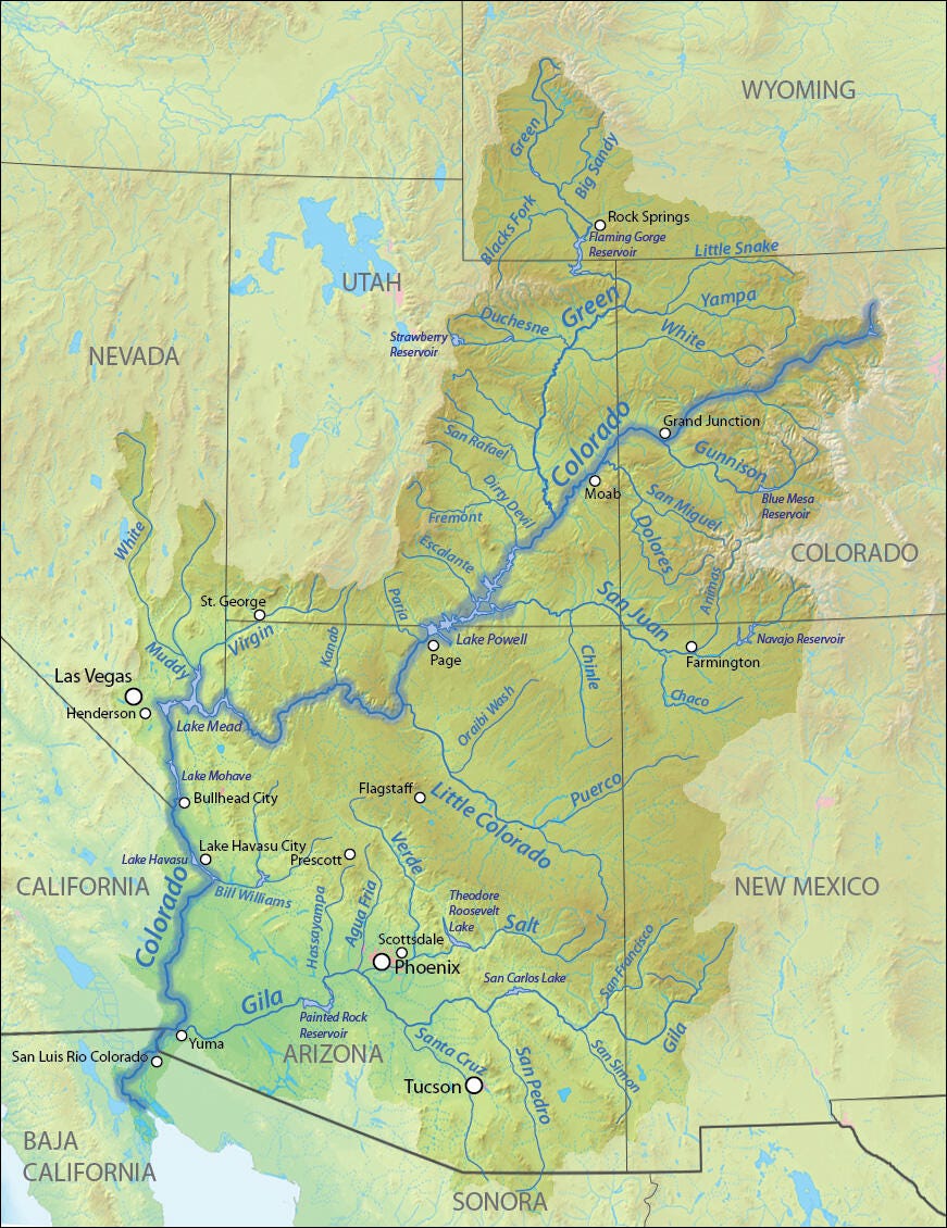 Colorado River Basin Map | U.S. Geological Survey