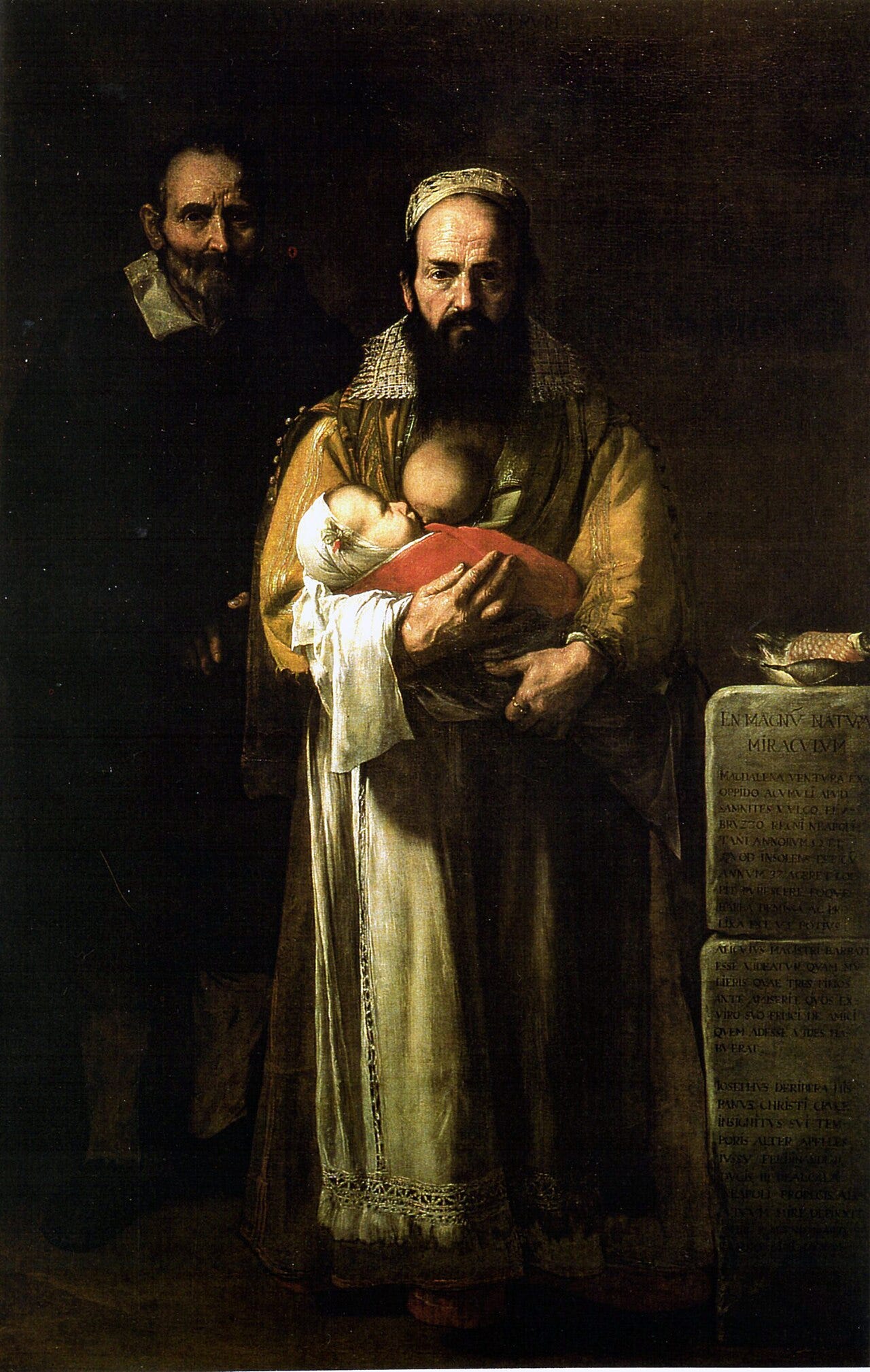 Magdalena Ventura, the bearded woman by Jusepe de Ribera