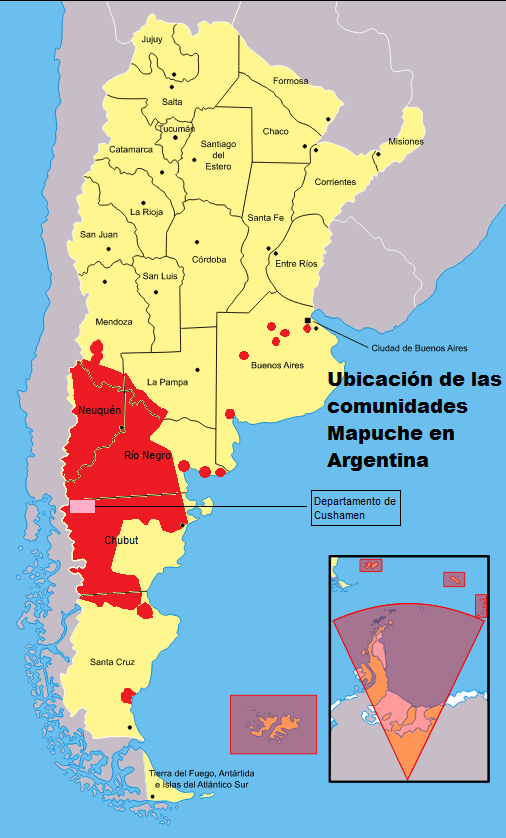 Territorios mapuches Territorios mapuches