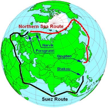 The Northern Sea Route versus the Suez Canal: cases from bulk shipping -  ScienceDirect