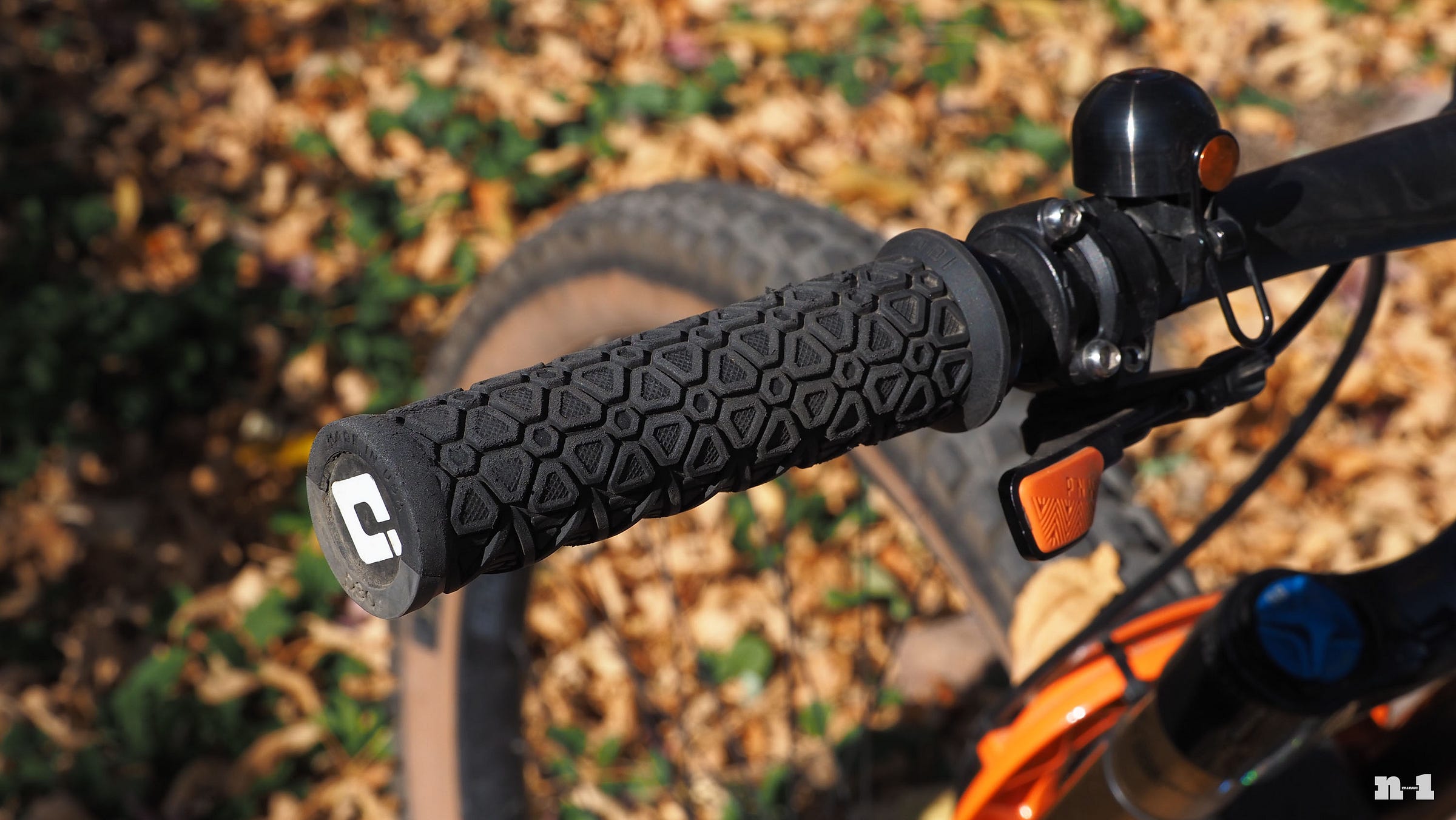 ODI Vanquish grips on handlebar