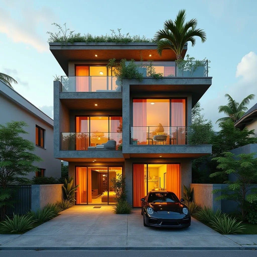 Stacked Terrace Residence