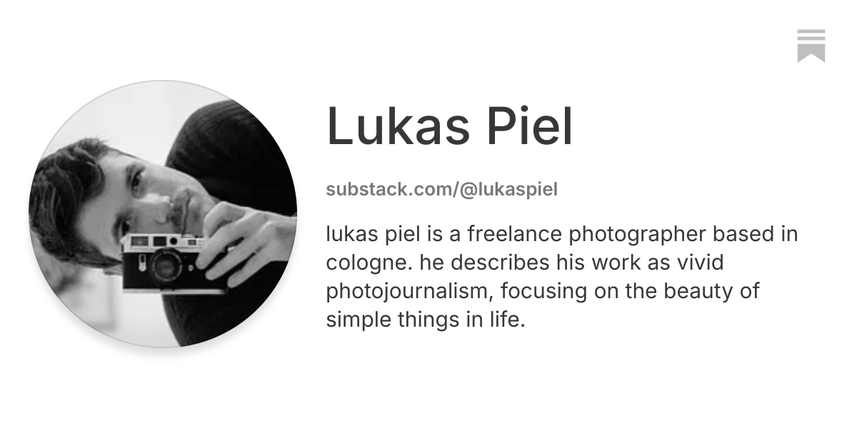 Lukas Piel | Substack