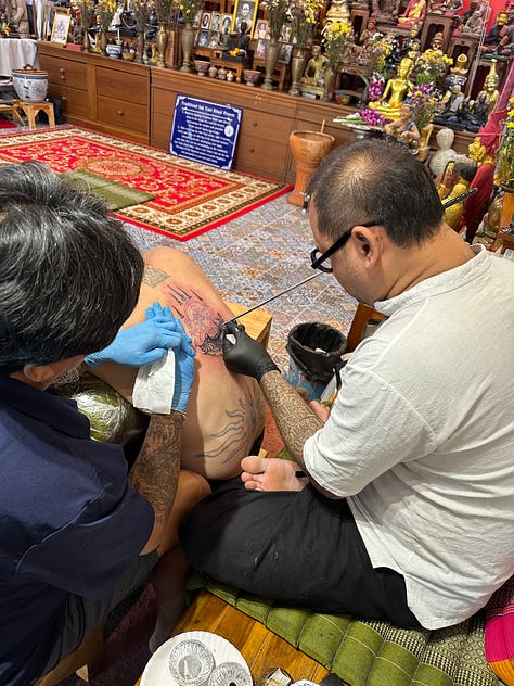 Tattoo, Sak Yant, Thailand, Buddhist, adventure, explore.