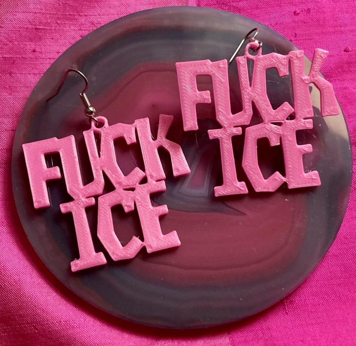 Pink Thing of The Day: F*ck ICE Earrings By Prince Peacock | WorleyGig.com Pink Thing of The Day: F*ck ICE Earrings By Prince Peacock | WorleyGig.com