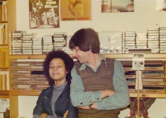 Original Jumbo owners - Hunter and Lornette Smith, and photos of the shop in previous incarnations