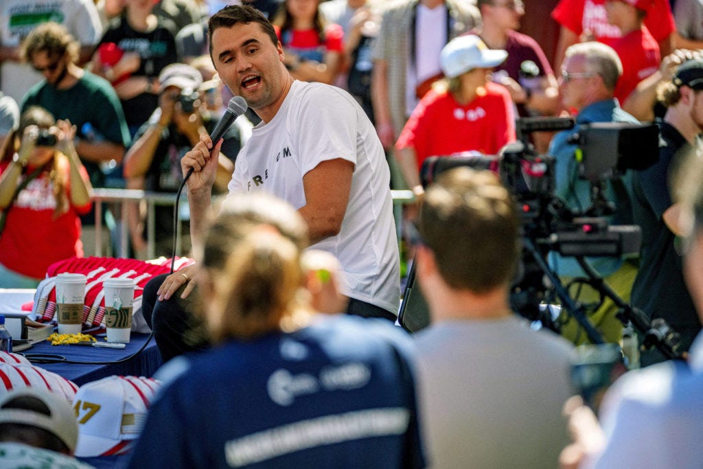 Conservative activist Charlie Kirk dies after being shot at Utah Valley University event | PBS News Conservative activist Charlie Kirk dies after being shot at Utah Valley University event | PBS News
