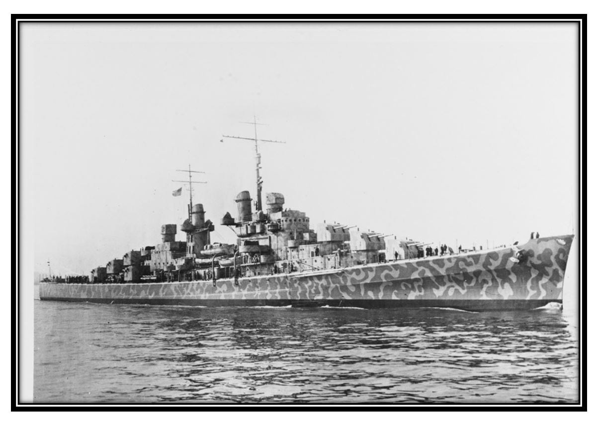 USS Juneau floats in the open sea.