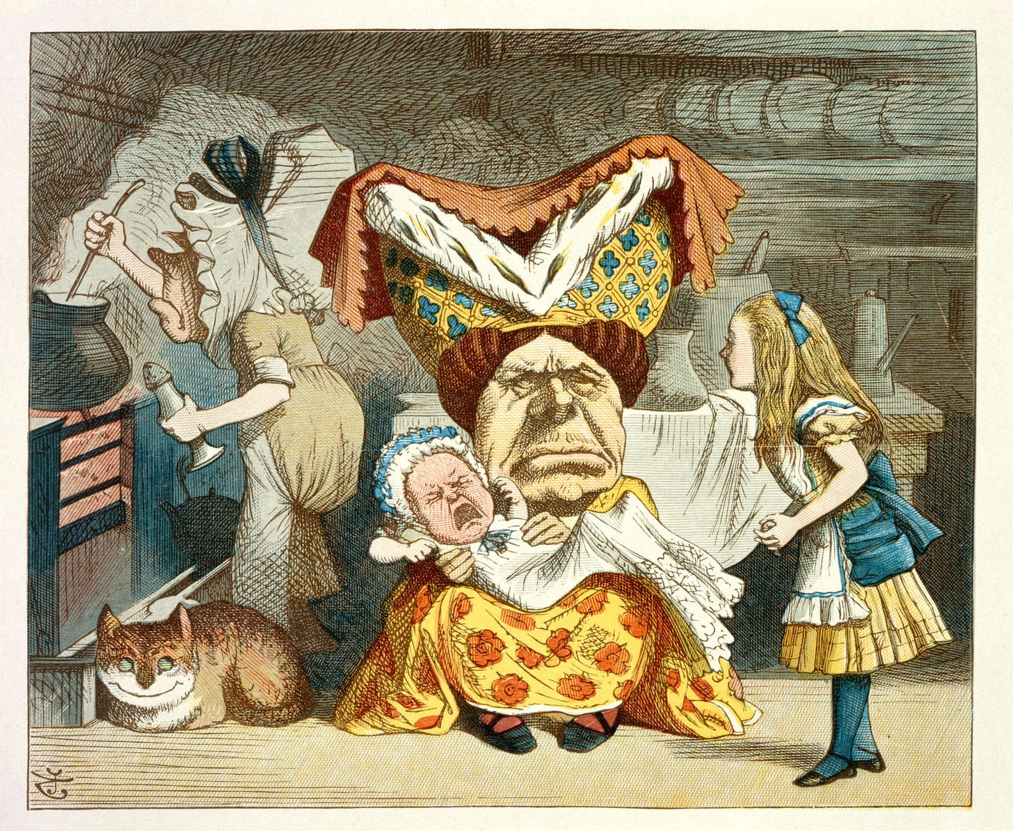'Alice, the Duchess, and the Baby' Illustration for the sixth chapter ...