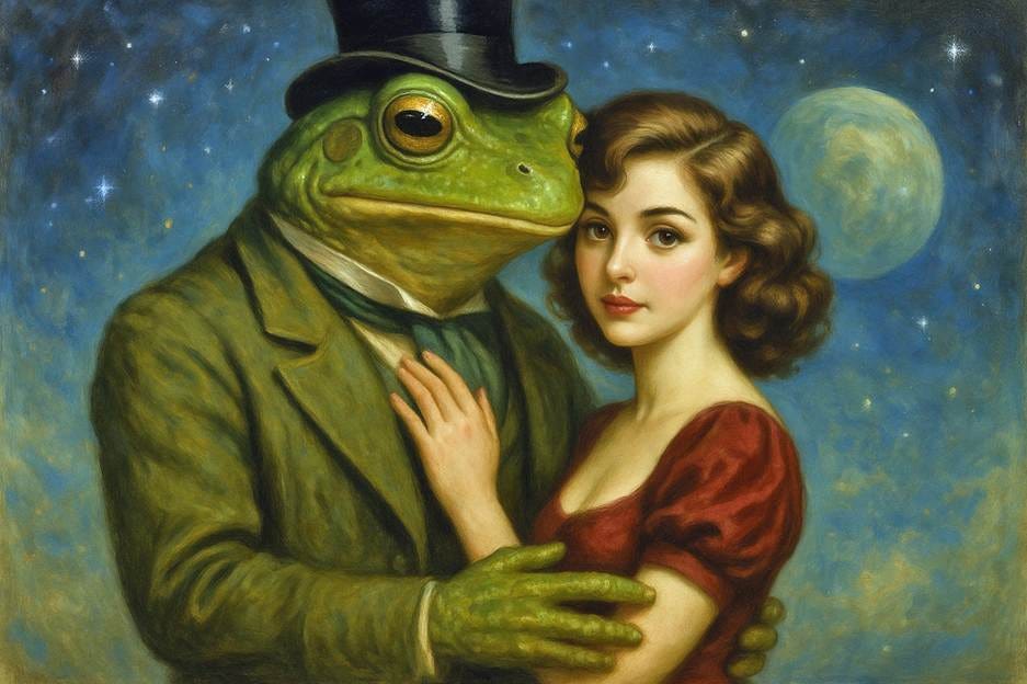 A frog and a person

AI-generated content may be incorrect.