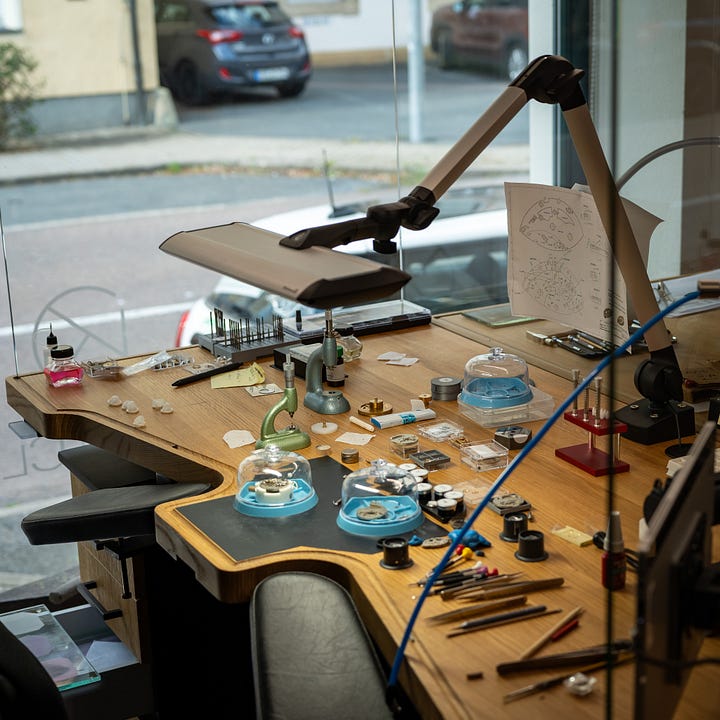 Kallinich and Claeys Glashutte Germany workshop