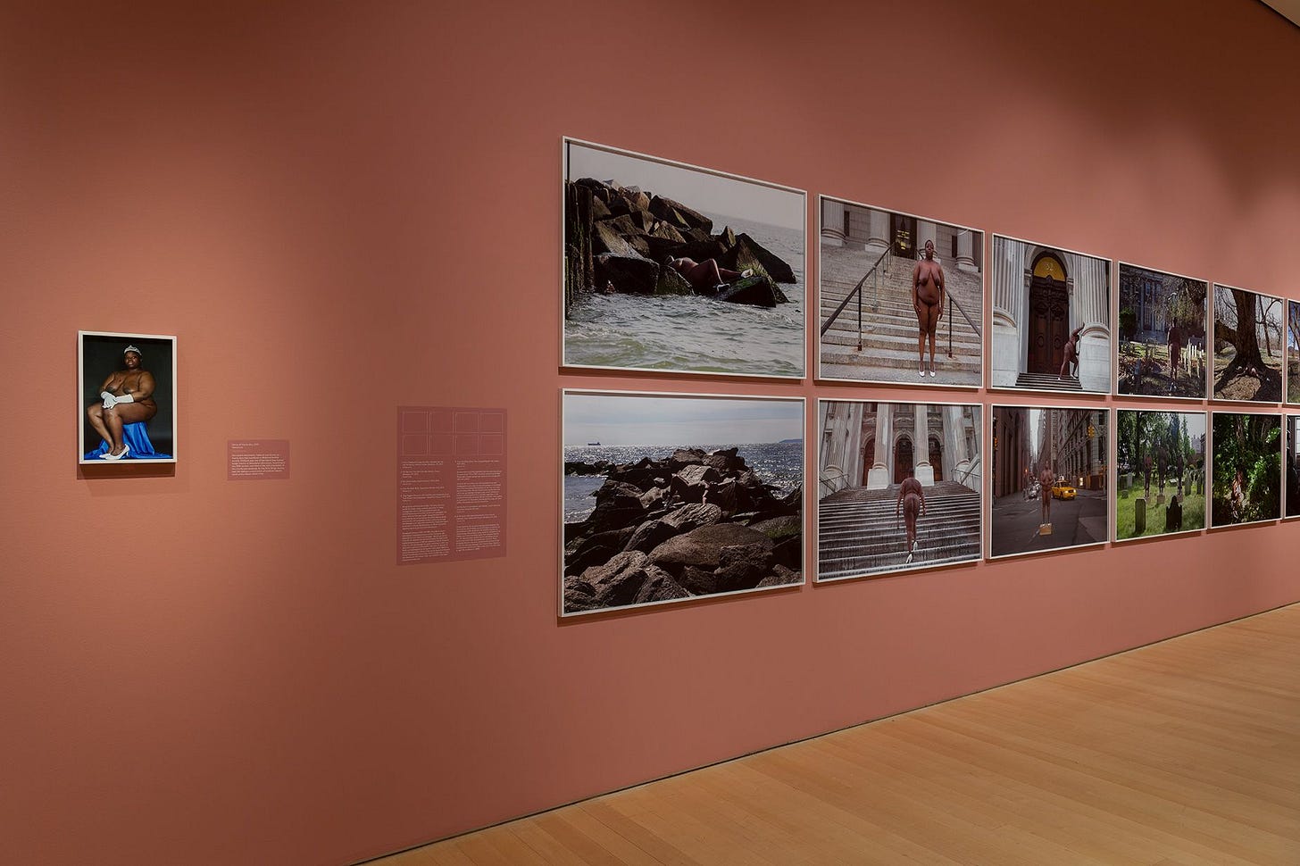 Faustine's "White Shoes" exhibition at the Brooklyn Museum opens with her 2012 shot "Venus of Vlacke Bos," (far left). Faustine's "White Shoes" exhibition at the Brooklyn Museum opens with her 2012 shot "Venus of Vlacke Bos," (far left).