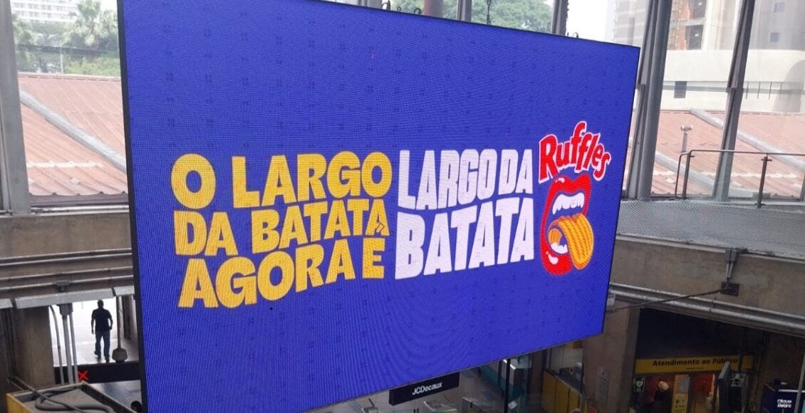 Após polêmica, 'Largo da Batata Ruffles' é cancelado pela prefeitura | DCI Após polêmica, 'Largo da Batata Ruffles' é cancelado pela prefeitura | DCI
