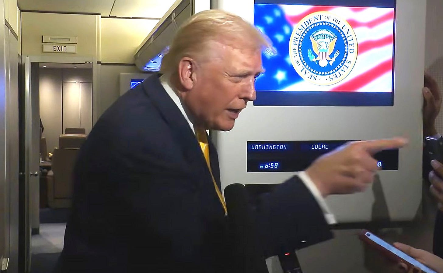 Donald Trump Snaps 'Quiet Piggy' at Female Reporter Who Asks About Epstein
