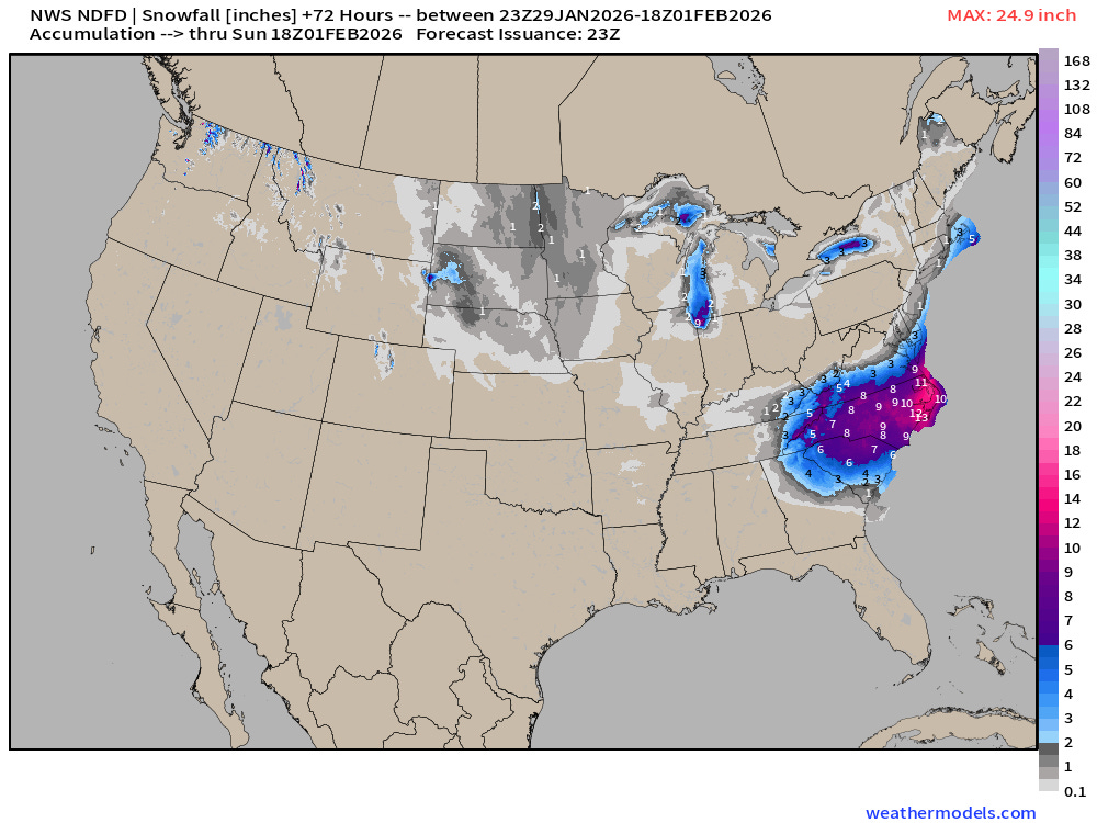 January 29, 2026 Thursday Winter Storm Update