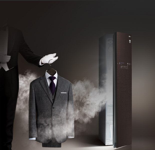 LG Styler replaces irons at NAHB. LG Styler replaces irons at NAHB.