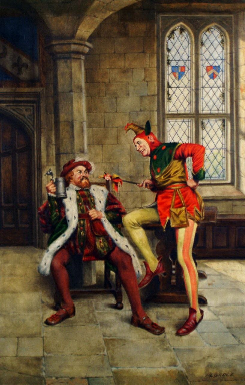 A.L. Grace (British, 19th Century) - Court scenes | Medieval jester ...