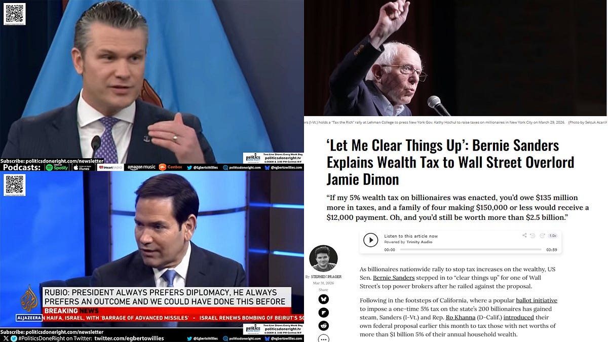 Bernie Sanders Confronts Billionaires While Rubio Hypocrisy Exposes U.S ...