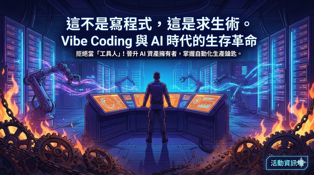 Vibe Coding 與 AI 時代的生存革命 Vibe Coding 與 AI 時代的生存革命