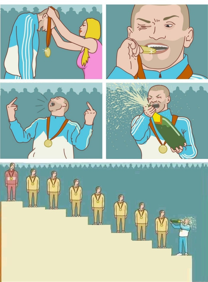 Guy win 3rd place meme, but there are more places : r/MemeTemplatesOfficial