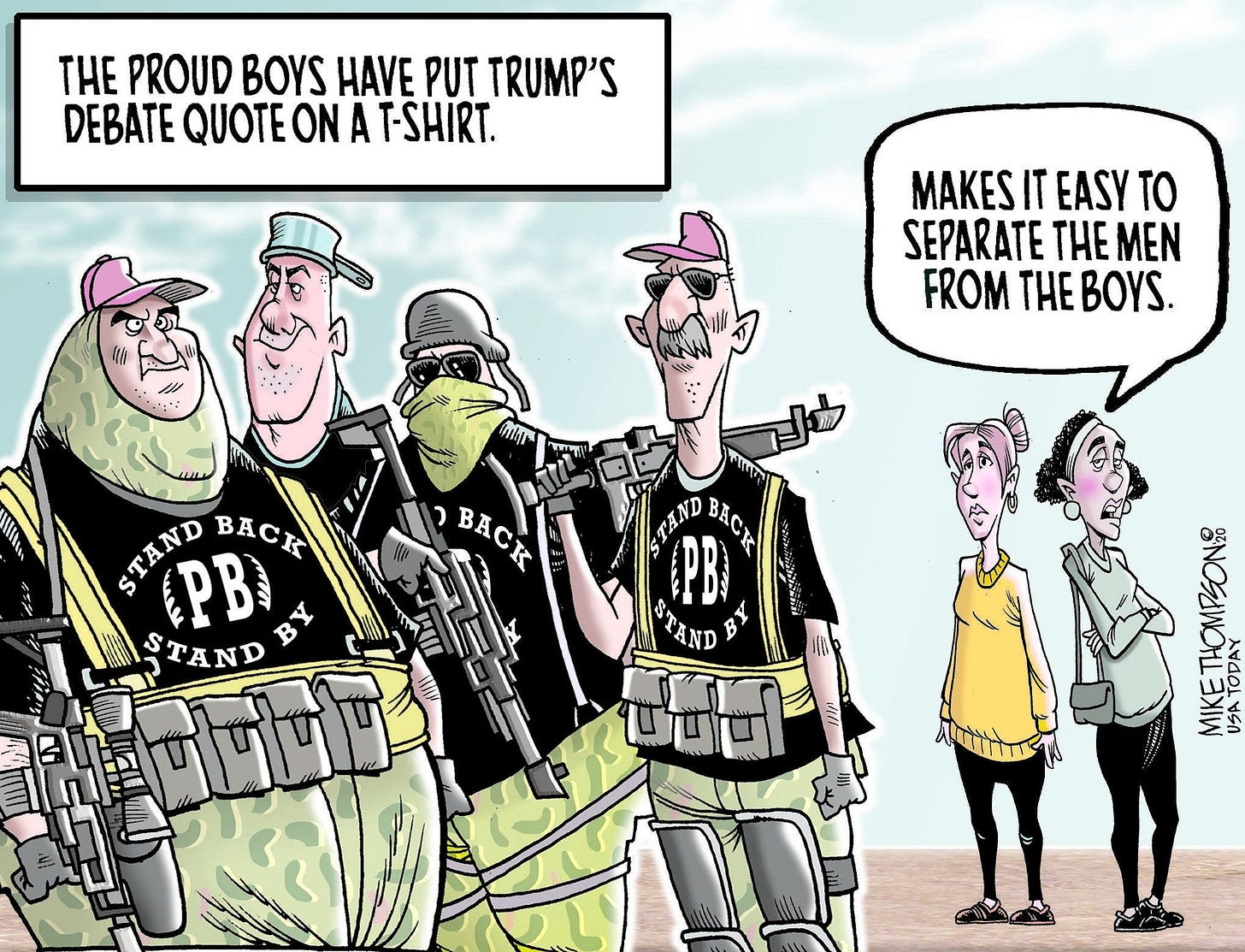 Editorial cartoon: Proud boys