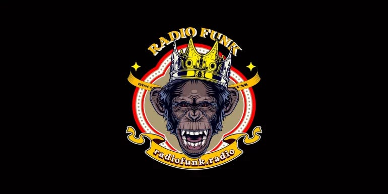 singe comme un roi sur radiofunk