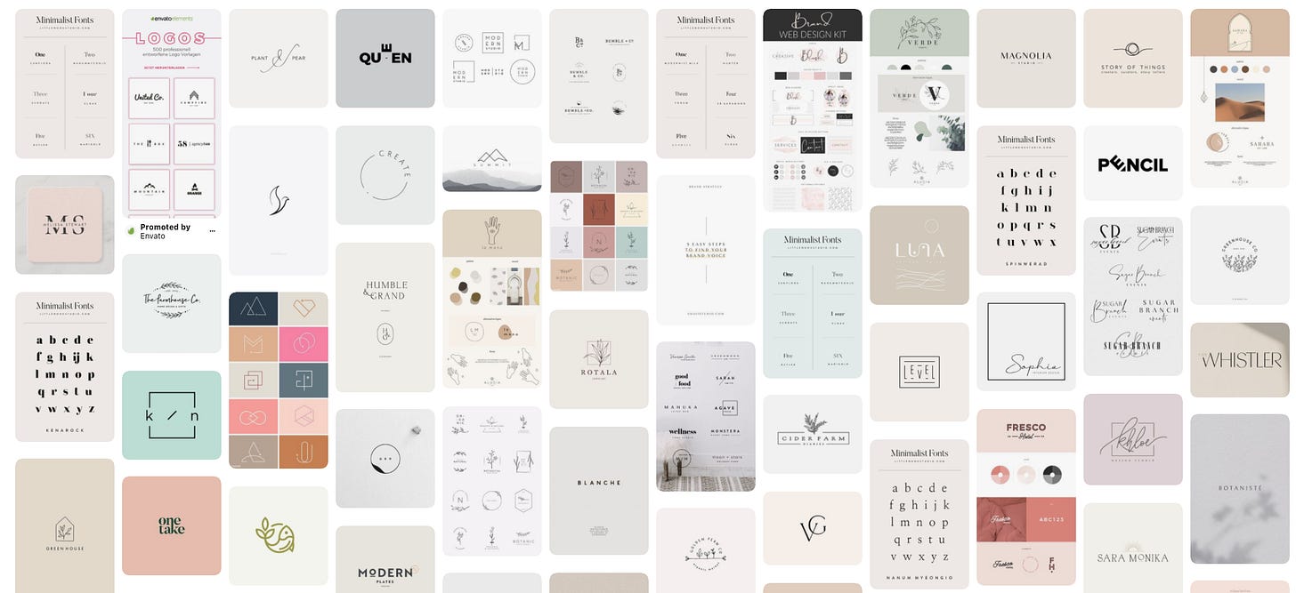 Pinterest's logo design inspiration minimalist