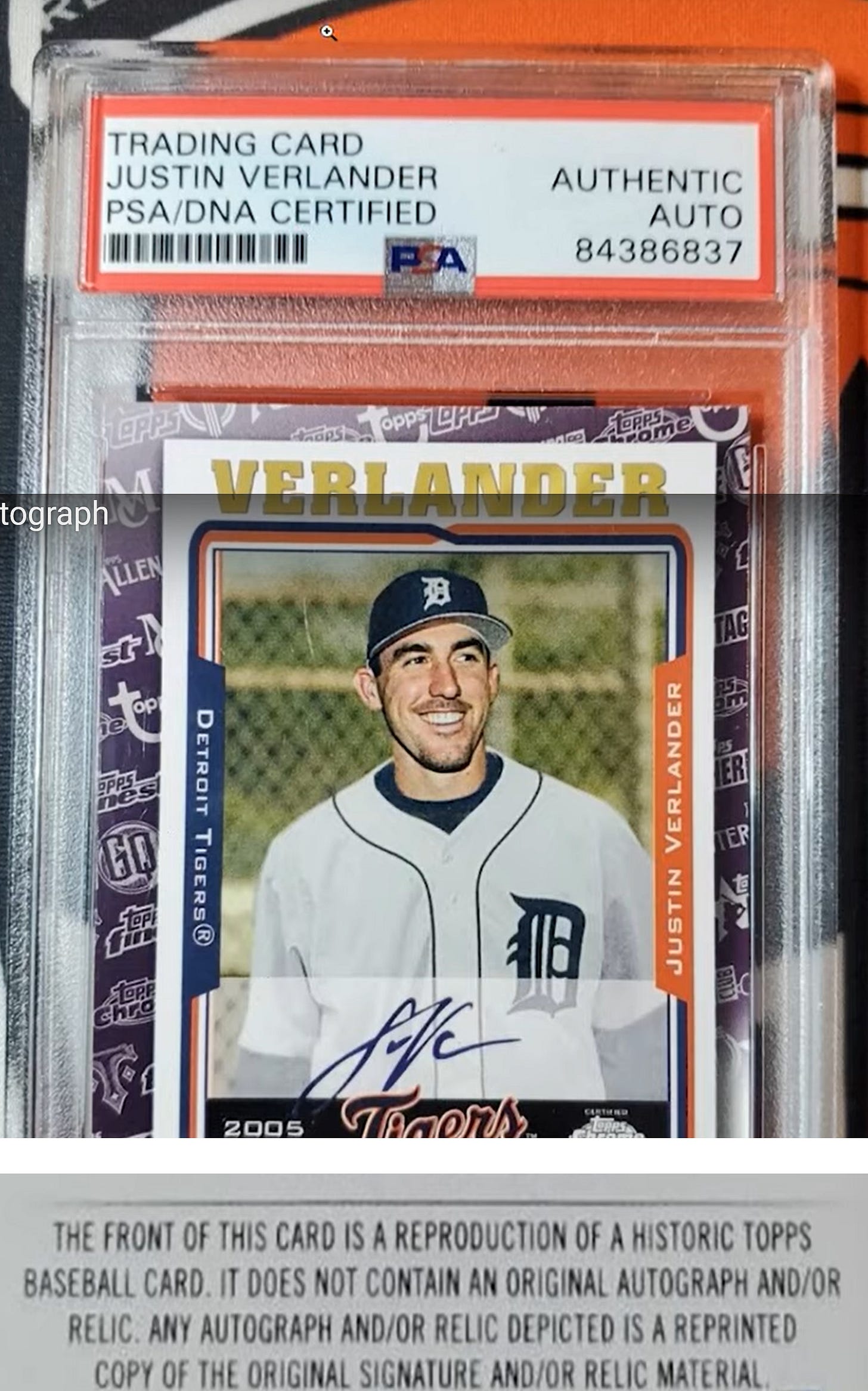 illustration of a card with a printed signature authenticated by PSA illustration of a card with a printed signature authenticated by PSA