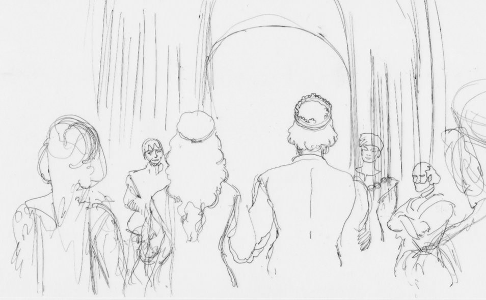 Atoleiros 1384 animatic — Leonor Telles de Meneses and D. Fernando I entering the cathedral of Lisbon