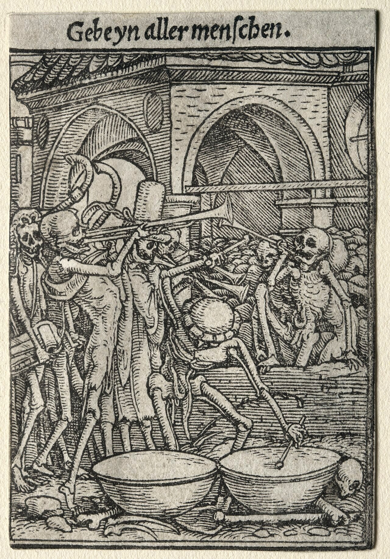 Skeletons of Death leading people away, Holbein Skeletons of Death leading people away, Holbein