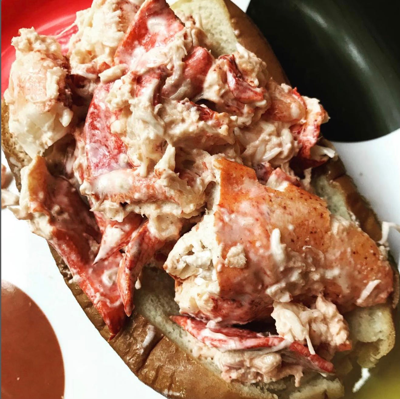 Lobster rolls at Grace Church, Vineyard Haven, MA
