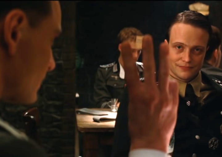 Three fingers inglourious basterds Blank Template - Imgflip