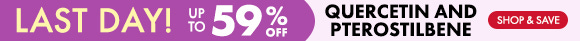 Get up to 59% Off on Quercetin and Pterostilbene Get up to 59% Off on Quercetin and Pterostilbene