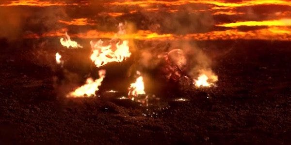 Detailed Photo Of Anakin's Burn Makeup From Revenge Of The Sith Resurfaces | Cinemablend Detailed Photo Of Anakin's Burn Makeup From Revenge Of The Sith Resurfaces | Cinemablend