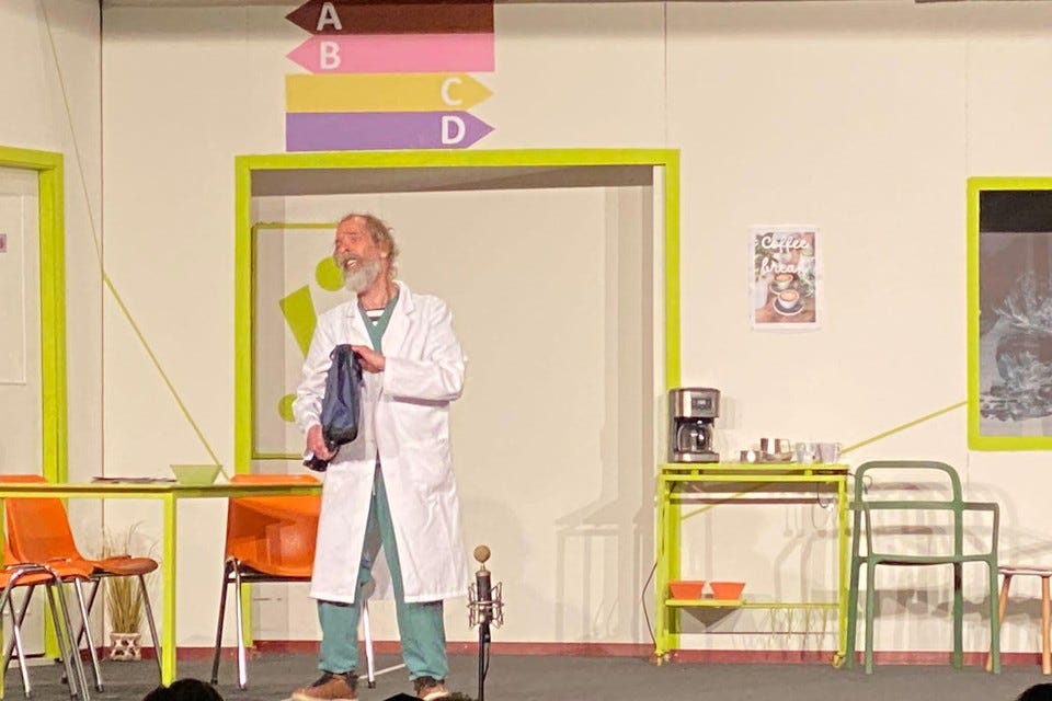 Dirk Quadflieg als acteur bij ’t Bemmelke.