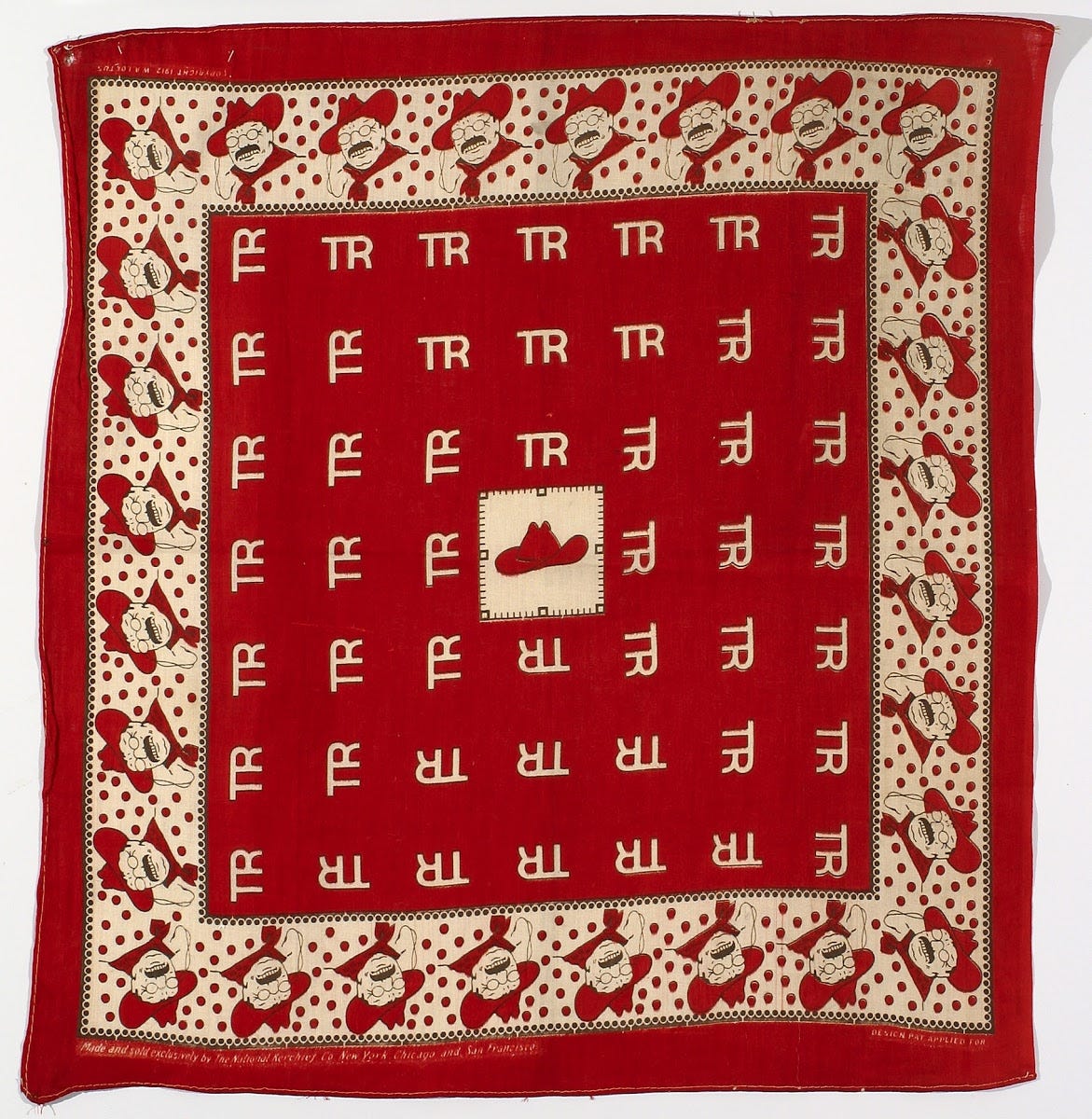 Theodore Roosevelt campaign bandanna - The National Kerchief Co. — Google  Arts & Culture
