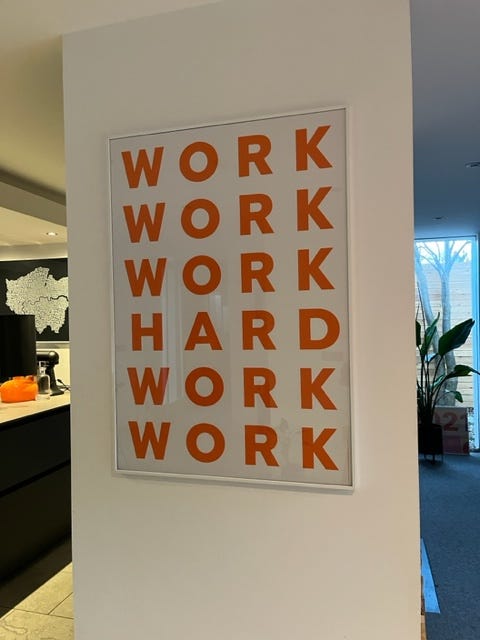 Image By Author - Work Hard