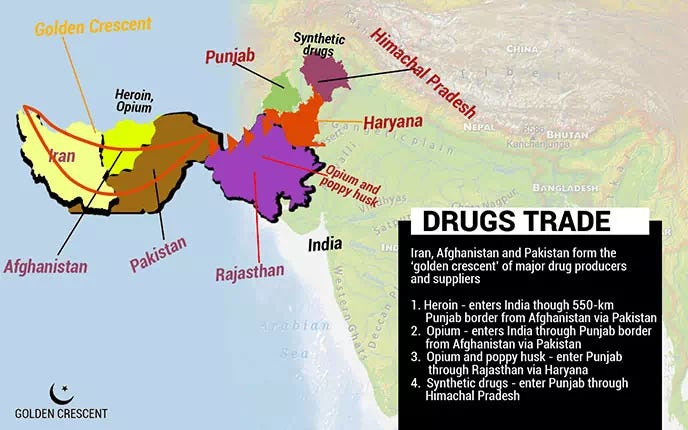 Map of Drugs Trade Country Map of Drugs Trade Country