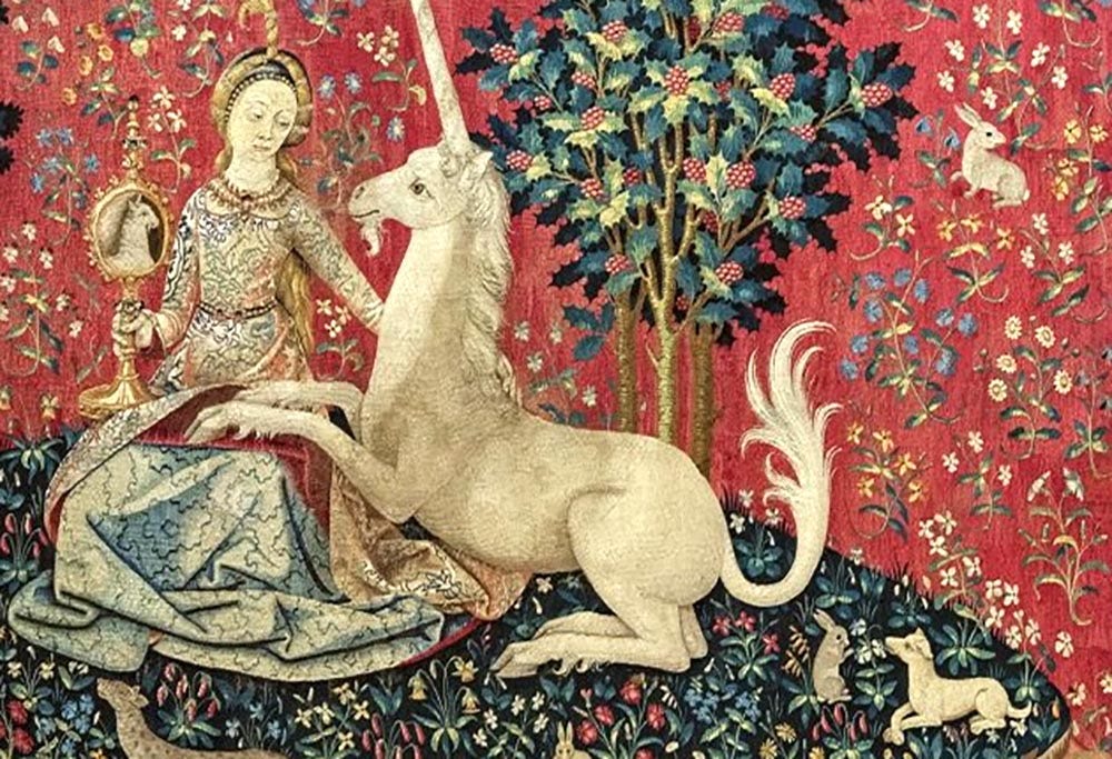 La Vue (Sight), from the La Dame à la Licorne (The Lady and the Unicorn) tapestry set